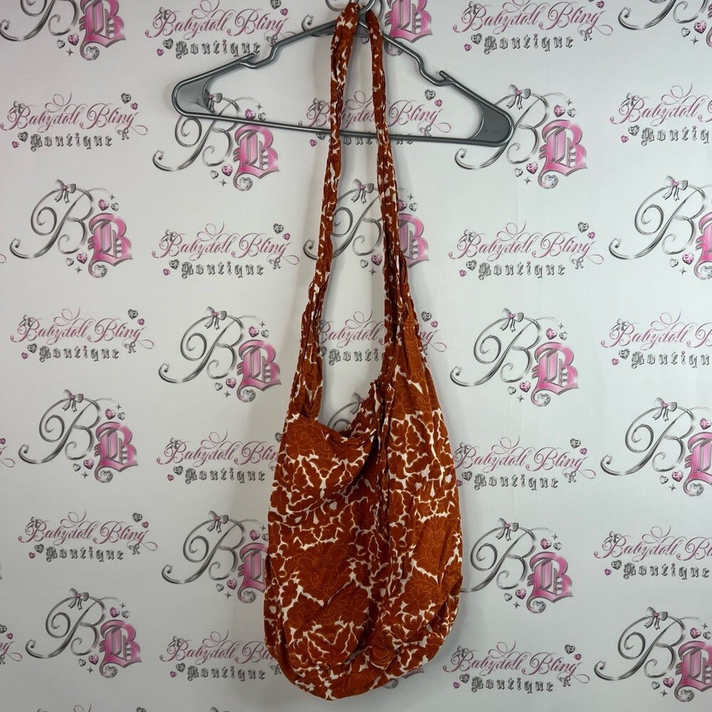 Bag paisley long style strap floral Stylish Orange Patterned tote cloth Bag